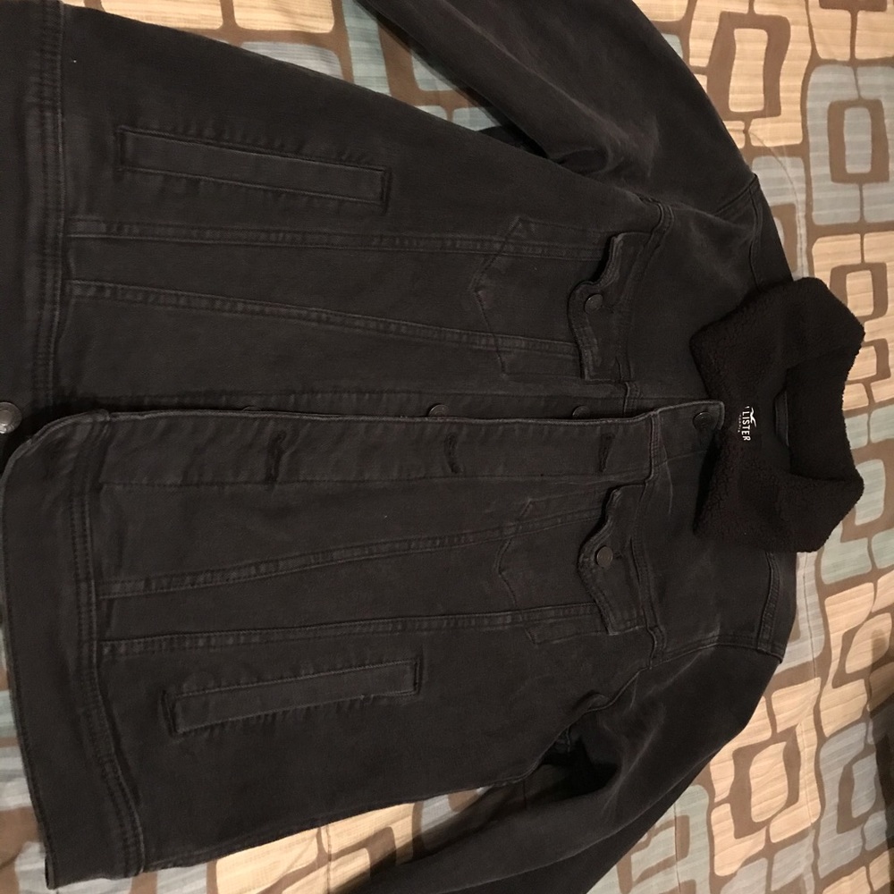 sherpa-lined denim jacket